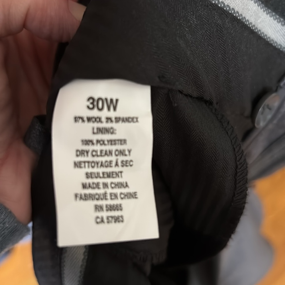 Nordstrom Charcoal Suit for Men 36S Trim Fit - Pant 30W 28L - Picture 6 of 10